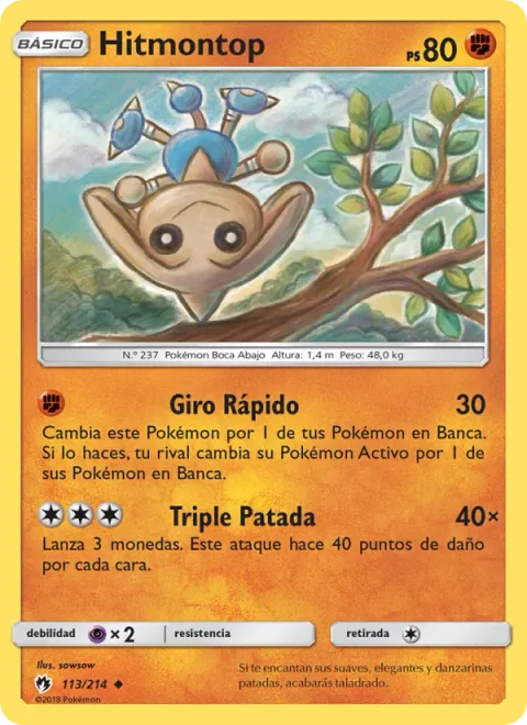 Hitmontop [Rapid Spin | Triple Kick]