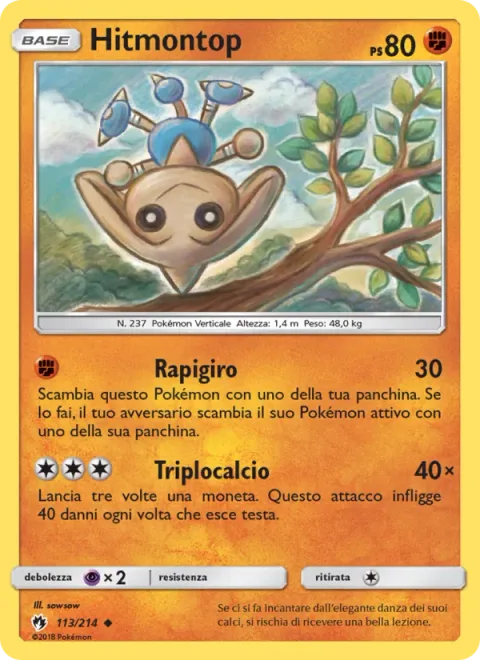 Hitmontop [Rapid Spin | Triple Kick]