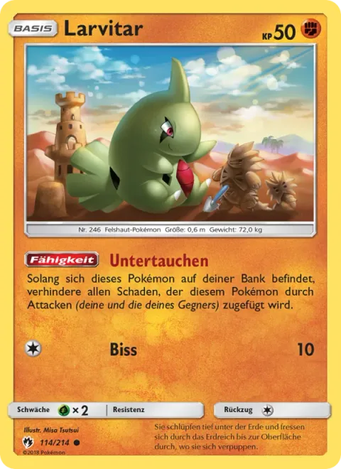 Larvitar [Submerge | Bite]