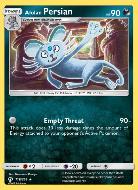 Alolan Persian [Empty Threat]