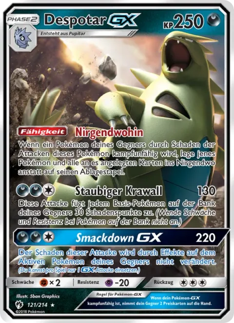 Tyranitar GX [Lost Out | Dusty Ruckus | Lay the Smackdown GX]