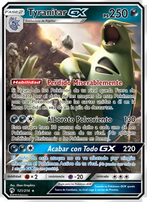 Tyranitar GX [Lost Out | Dusty Ruckus | Lay the Smackdown GX]