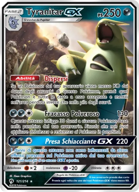 Tyranitar GX [Lost Out | Dusty Ruckus | Lay the Smackdown GX]