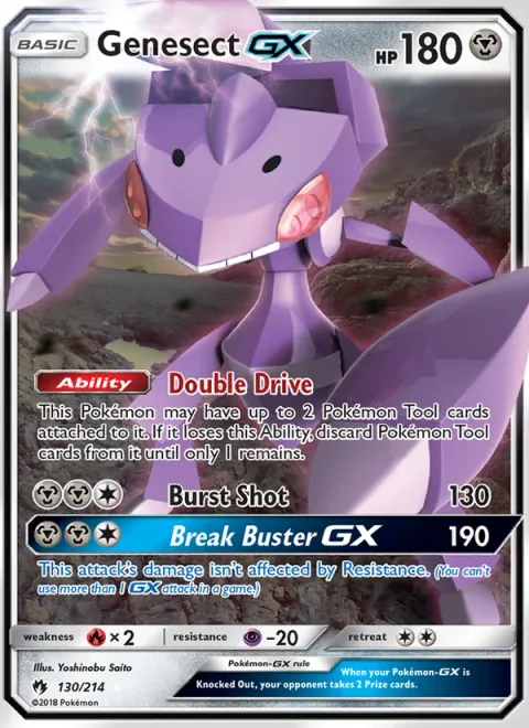 Genesect GX [Double Drive | Burst Shot | Break Buster GX]