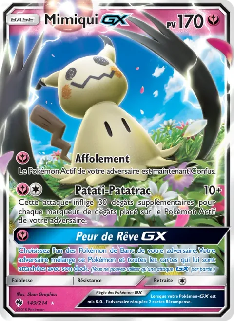 Mimikyu GX [Perplex | Let's Snuggle & Fall | Dream Fear GX]