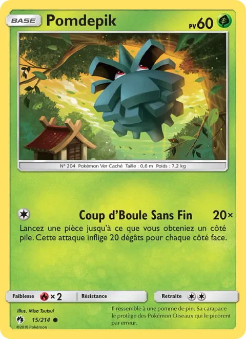 Pineco [Continuous Headbutt]