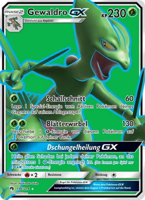 Sceptile GX [Mach Cut | Leaf Cyclone | Jungle Heal GX]