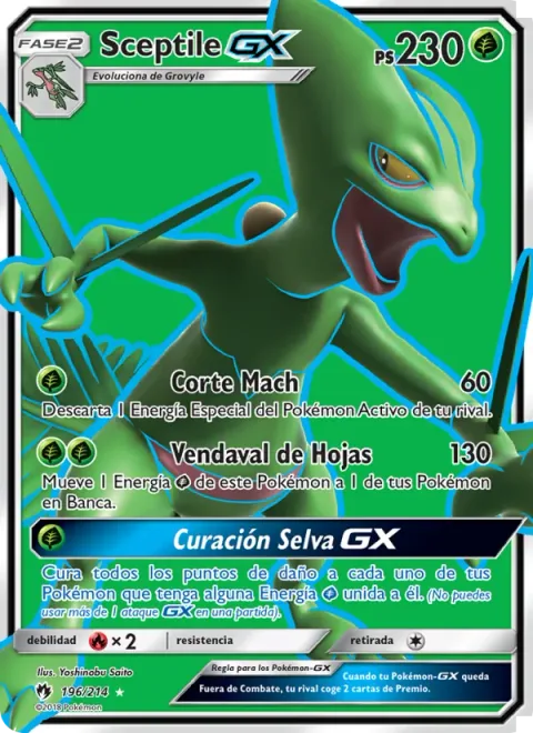 Sceptile GX [Mach Cut | Leaf Cyclone | Jungle Heal GX]