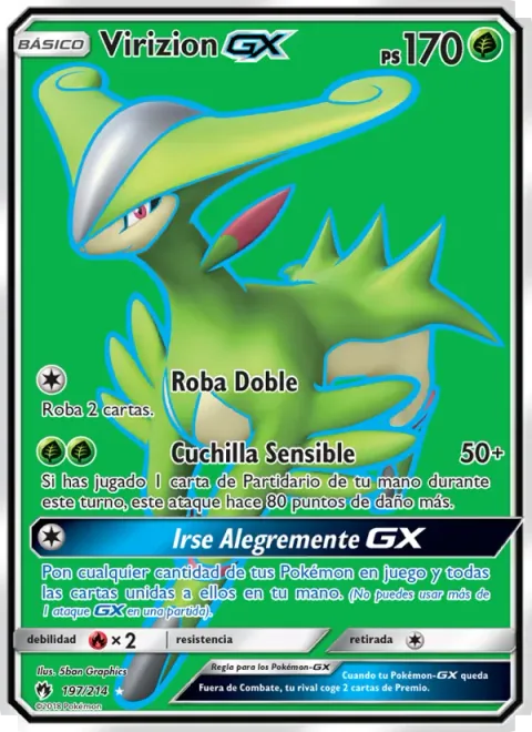 Virizion GX [Double Draw | Sensitive Blade | Breeze Away GX]