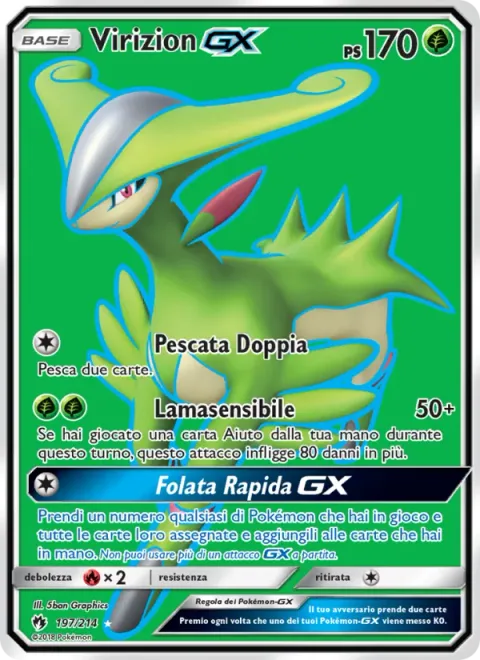 Virizion GX [Double Draw | Sensitive Blade | Breeze Away GX]