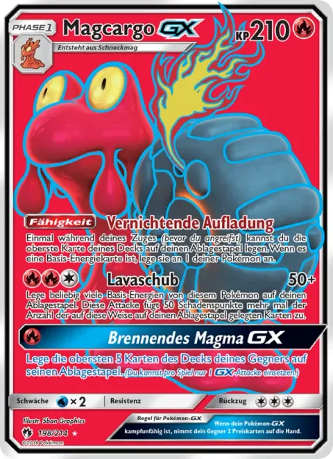Magcargo GX [Crushing Charge | Lava Flow | Burning Magma GX]