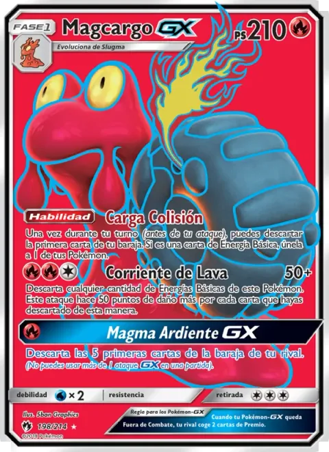 Magcargo GX [Crushing Charge | Lava Flow | Burning Magma GX]