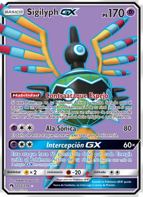 Sigilyph GX [Mirror Counter | Sonic Wing | Intercept GX]