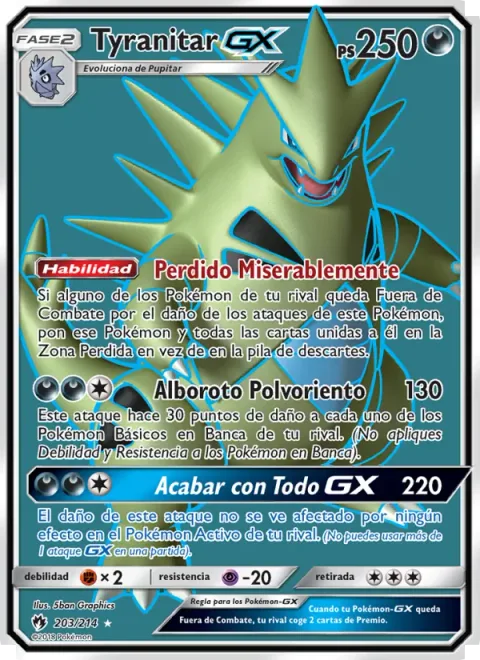 Tyranitar GX [Lost Out | Dusty Ruckus | Lay the Smackdown GX]