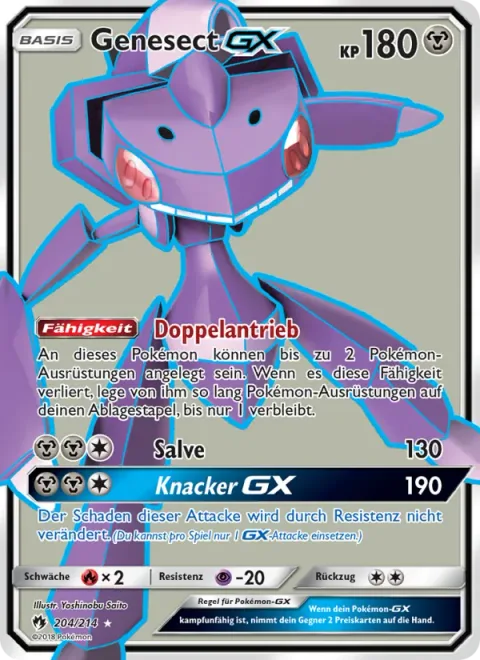 Genesect GX [Double Drive | Burst Shot | Break Buster GX]