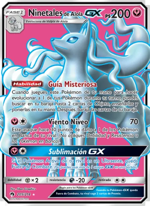 Alolan Ninetales GX [Mysterious Guidance | Snowy Wind | Sublimation GX]