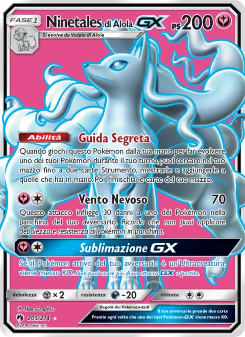 Alolan Ninetales GX [Mysterious Guidance | Snowy Wind | Sublimation GX]