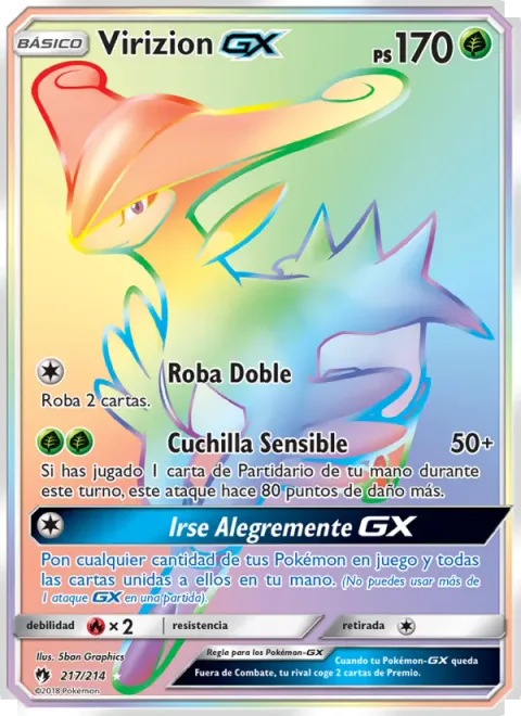 Virizion GX [Double Draw | Sensitive Blade | Breeze Away GX]