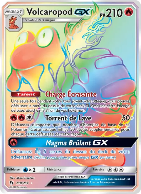 Magcargo GX [Crushing Charge | Lava Flow | Burning Magma GX]