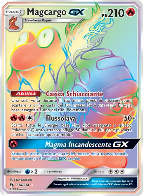 Magcargo GX [Crushing Charge | Lava Flow | Burning Magma GX]