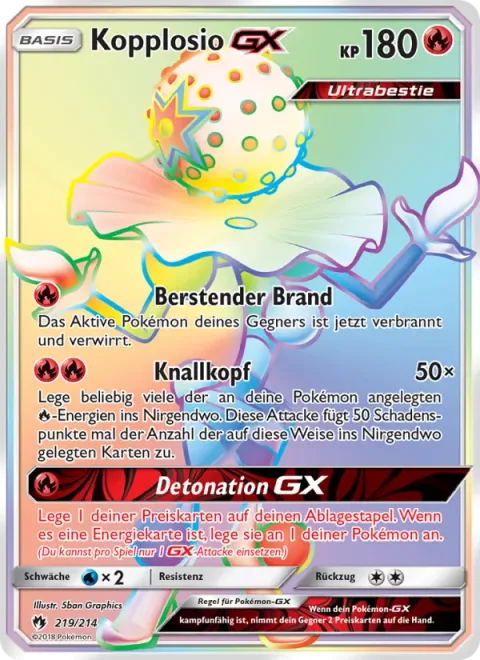 Blacephalon GX [Bursting Burn | Mind Blown | Burst GX]