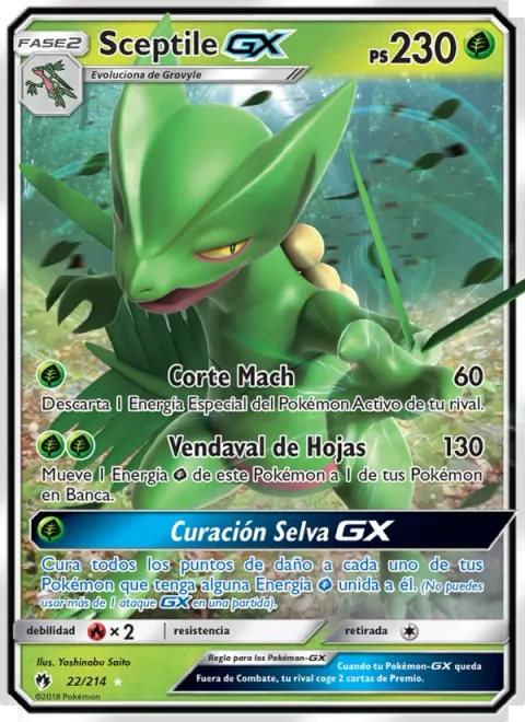 Sceptile GX [Mach Cut | Leaf Cyclone | Jungle Heal GX]