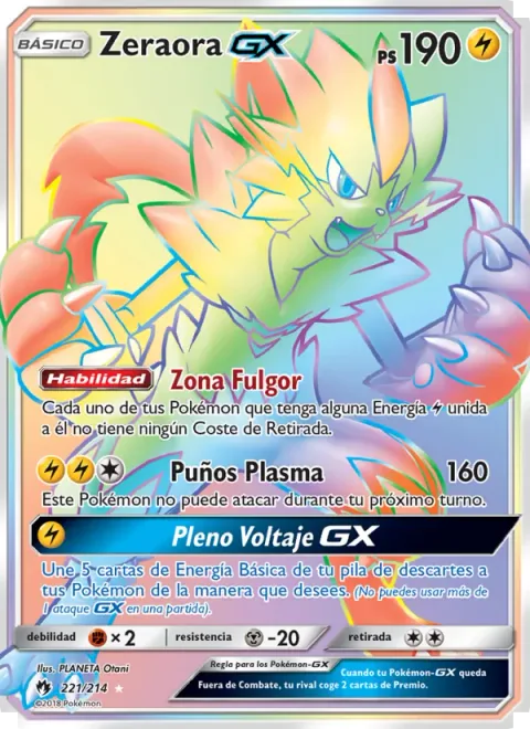 Zeraora GX [Thunderclap Zone | Plasma Fists | Full Voltage GX]