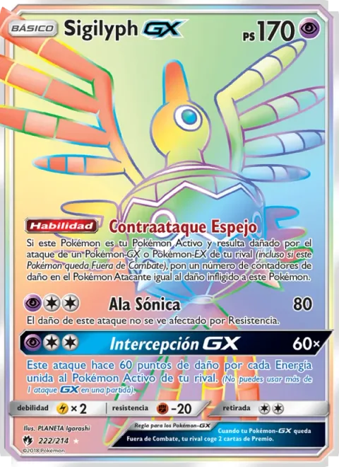 Sigilyph GX [Mirror Counter | Sonic Wing | Intercept GX]