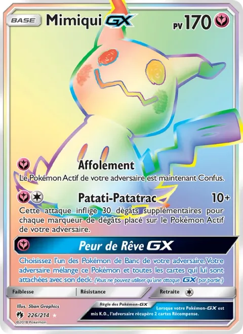 Mimikyu GX [Perplex | Let's Snuggle & Fall | Dream Fear GX]
