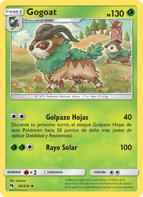 Gogoat [Leaf Wallop | Solar Beam]