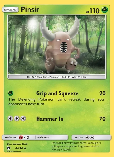 Pinsir [Grip and Squeeze | Hammer In]
