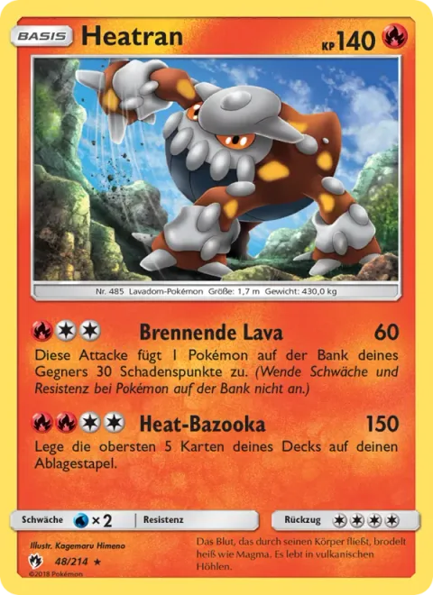 Heatran [Lava Burn | Heat Bazooka]