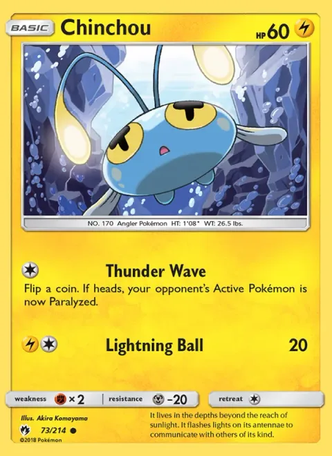 Chinchou [Thunder Wave | Lightning Ball]