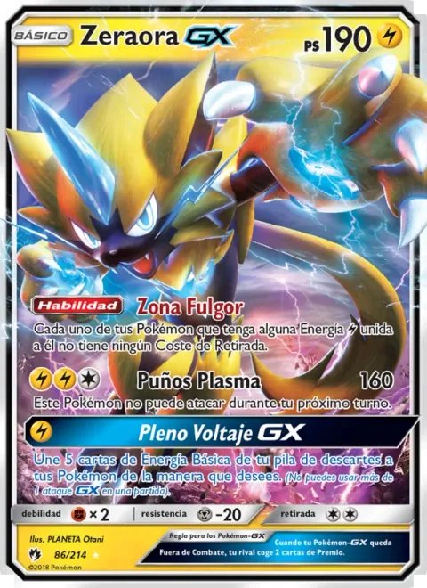 Zeraora GX [Thunderclap Zone | Plasma Fists | Full Voltage GX]