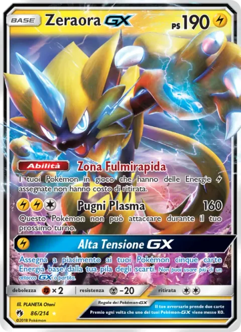 Zeraora GX [Thunderclap Zone | Plasma Fists | Full Voltage GX]