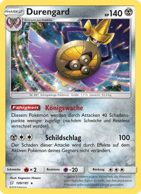 Aegislash [Royal Guard | Shield Bash]