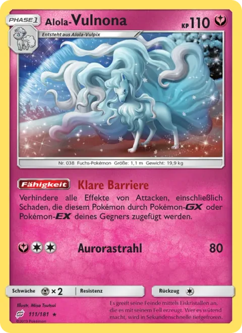Alolan Ninetales [Luminous Barrier | Aurora Beam]