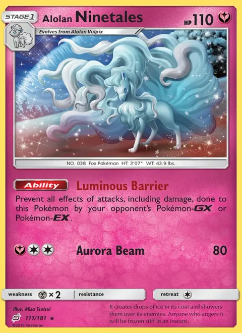 Alolan Ninetales [Luminous Barrier | Aurora Beam]