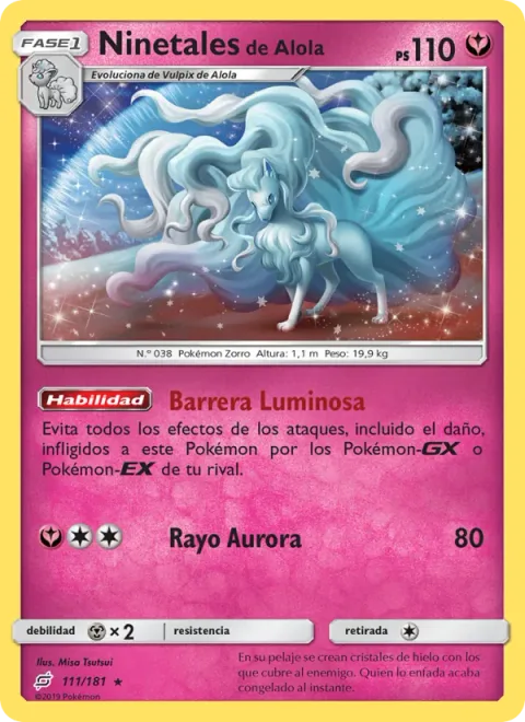 Alolan Ninetales [Luminous Barrier | Aurora Beam]