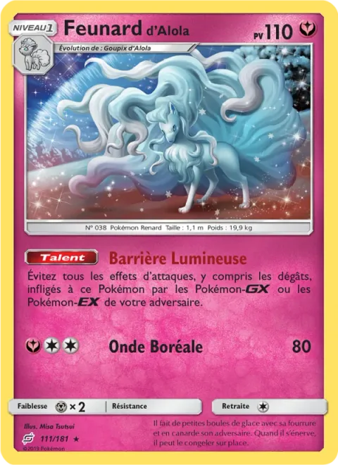 Alolan Ninetales [Luminous Barrier | Aurora Beam]