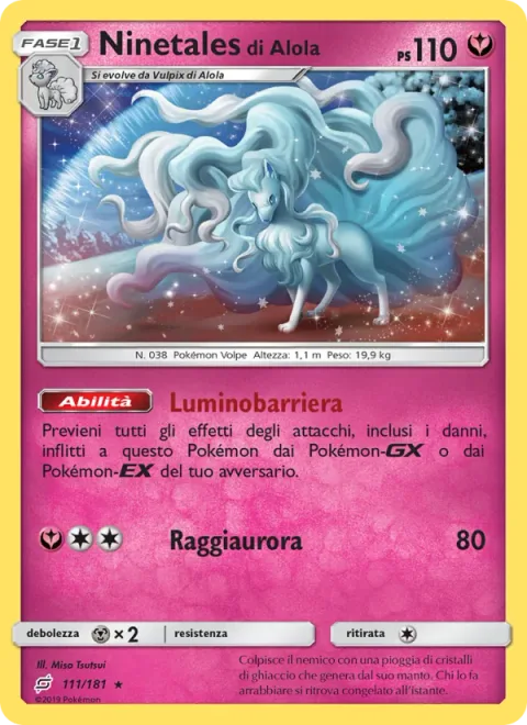 Alolan Ninetales [Luminous Barrier | Aurora Beam]