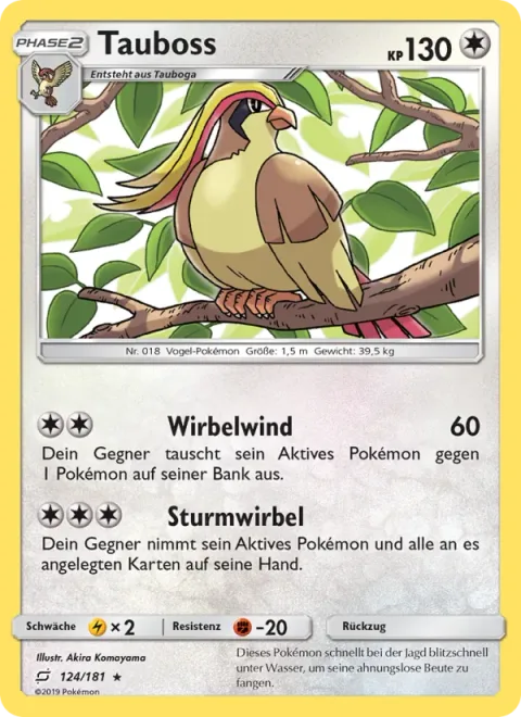 Pidgeot [Whirlwind | Spin Storm]