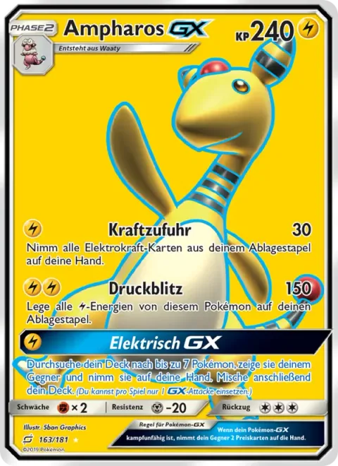 Ampharos GX [Power Recharge | Impact Bolt | Electrical GX]
