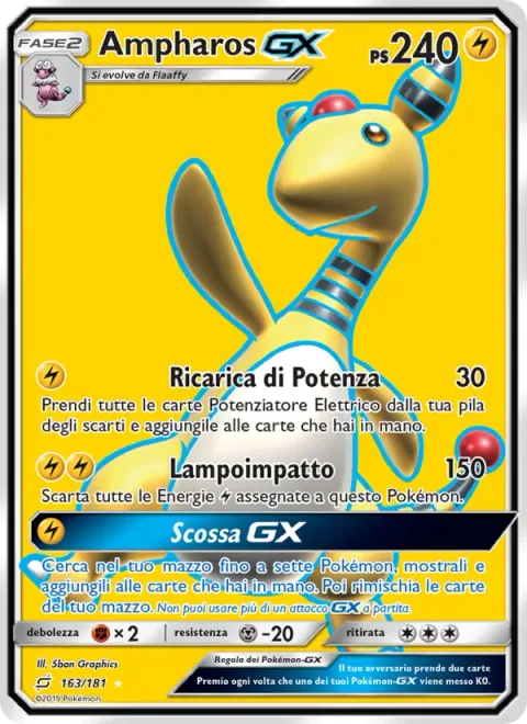 Ampharos GX [Power Recharge | Impact Bolt | Electrical GX]