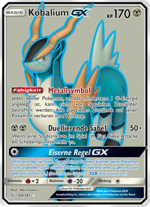 Cobalion GX [Metal Symbol | Dueling Saber | Iron Rule GX]