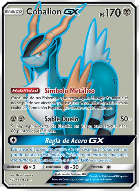 Cobalion GX [Metal Symbol | Dueling Saber | Iron Rule GX]