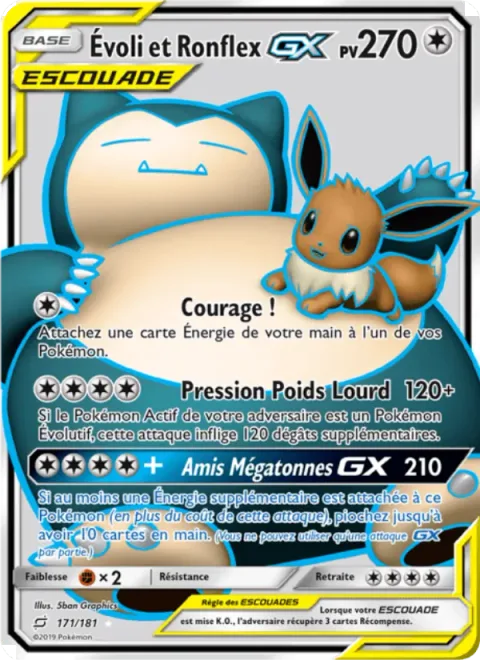 Eevee & Snorlax GX [Cheer Up | Dump Truck Press | Megaton Friends GX]
