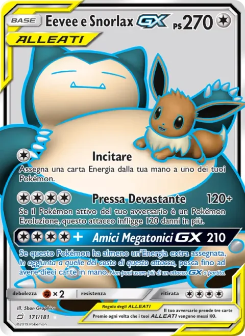 Eevee & Snorlax GX [Cheer Up | Dump Truck Press | Megaton Friends GX]