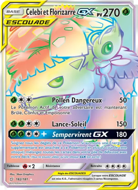 Celebi & Venusaur GX [Pollen Hazard | Solar Beam | Evergreen GX]