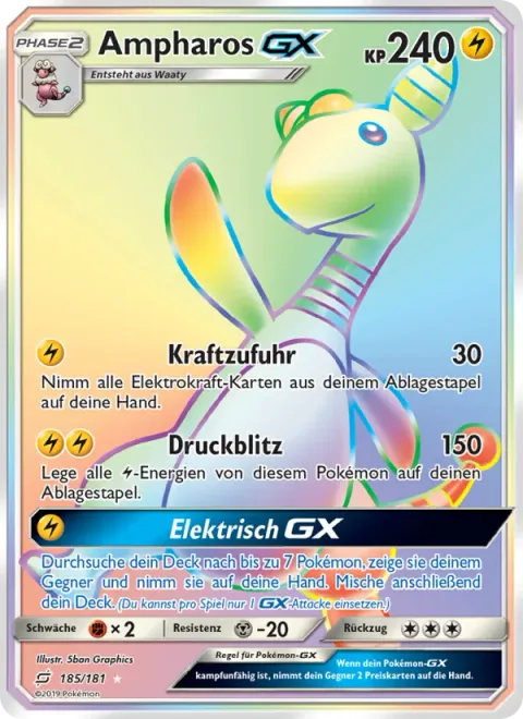 Ampharos GX [Power Recharge | Impact Bolt | Electrical GX]